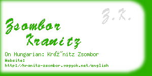 zsombor kranitz business card